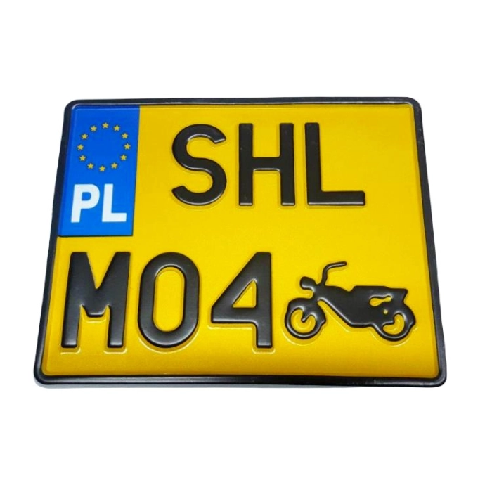 Tablica zlotowa zółta z napisem SHL M04