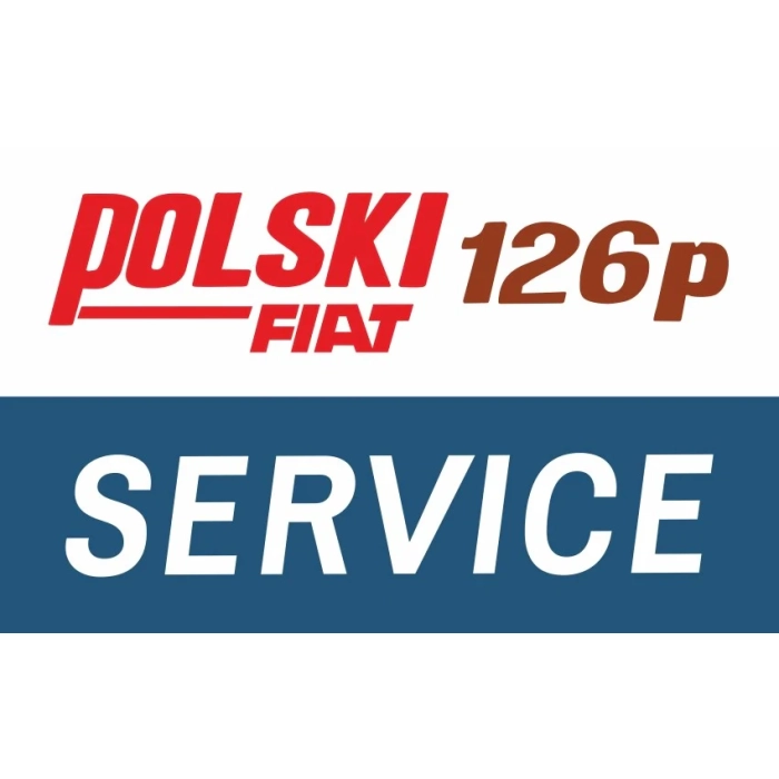 Tablica PRL Polski Fiat 126p Service
