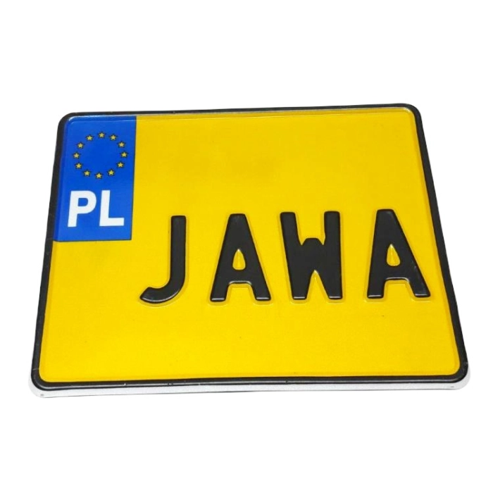 Tablica zlotowa z napisem Jawa